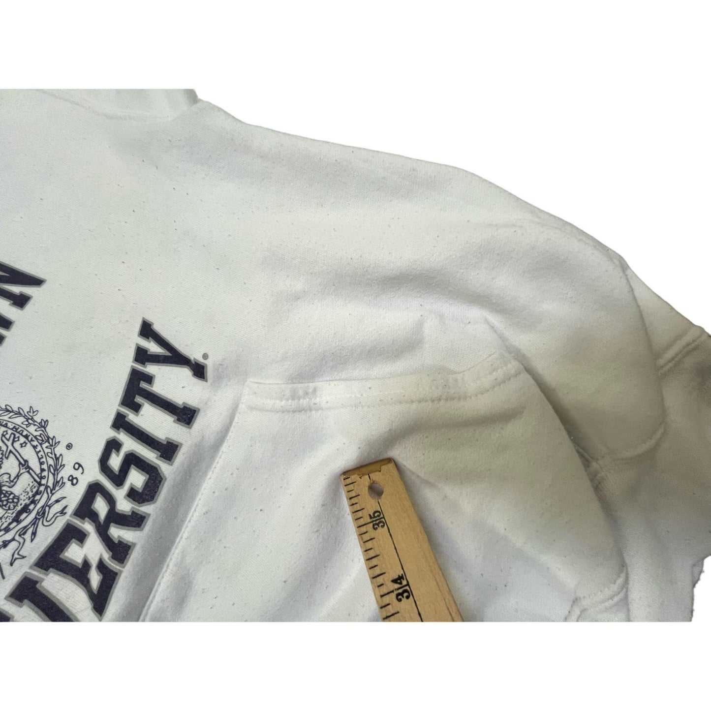 Y2K Georgetown University Pullover White Sweatshirt Hoodie Small
