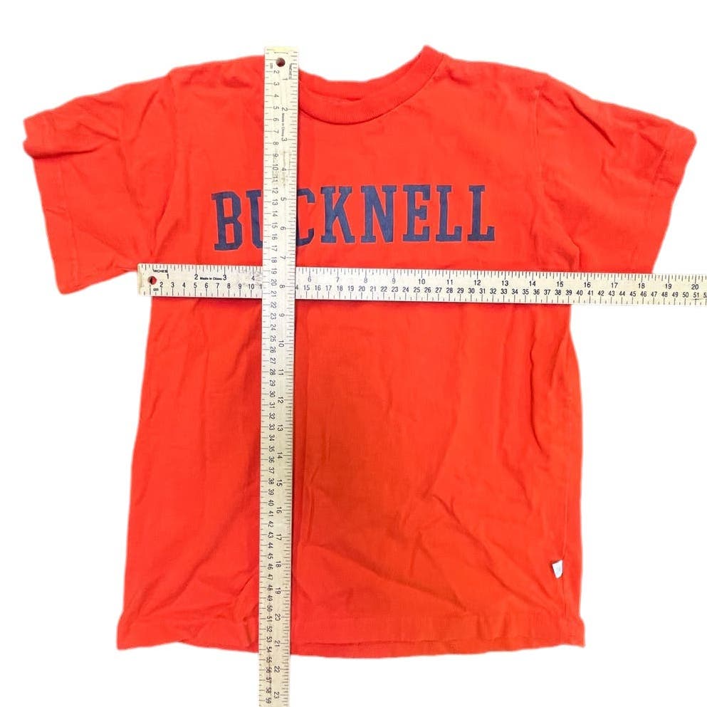 Y2K Lady's Bucknell University XS Extra Small Orange T-shirt (See Measurements)