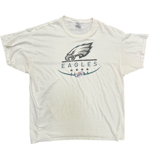 Y2K Philadelphia Eagles White T-Shirt XL Unisex NFL