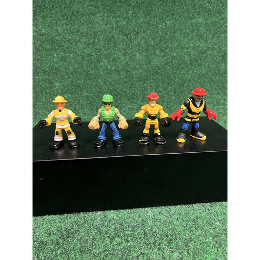 4 Hasbro Adventure & Imaginext Heroes Action Figure Fireman Firefighter