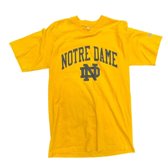 90s Notre Dame Yellow T-Shirt Size Large Cotton Exchange Unisex