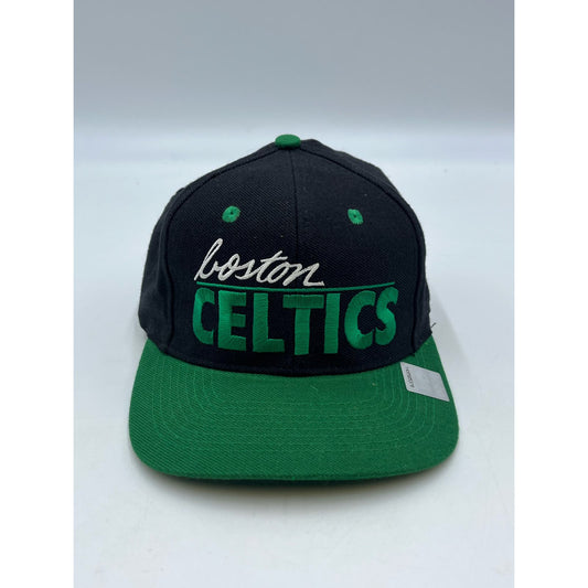 Y2K/90s Boston Celtics NBA Black & Green snapback adjustable unisex Hat