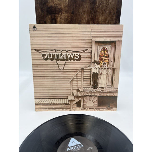 OUTLAWS - Self Titled (Green Grass & High Tides) - 12" Vinyl Record LP - VG+