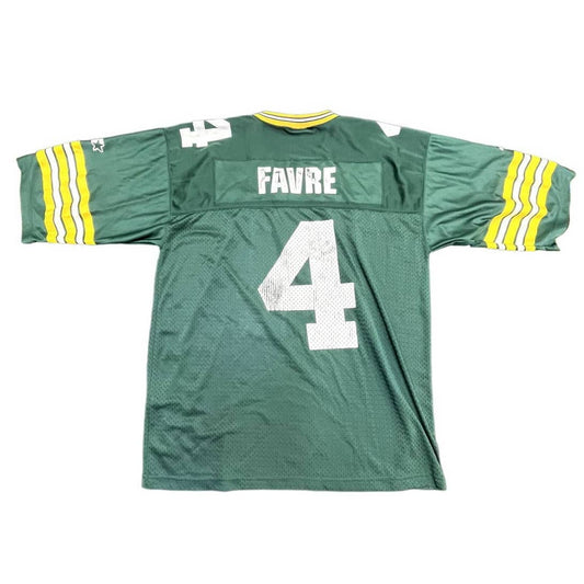 90s Green Bay Packers STARTER NFL Brett Farve #4 Jersey Sz Large