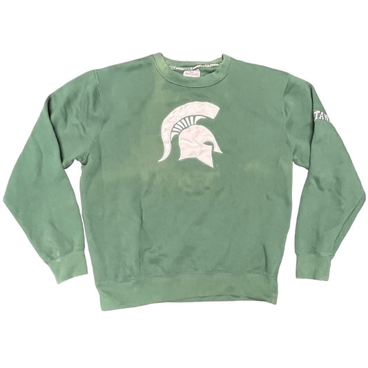Lady's Y2K Michigan State University pullover sweatshirt size large Colosseum