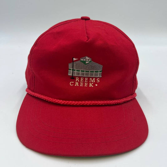 90s Reems Creek Red Golf Snapback adjustable Hat