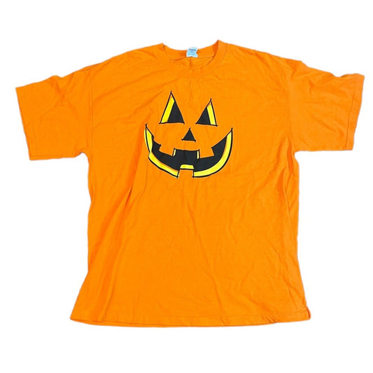 Y2K Orange Jack-o'-lantern Halloween XL T-Shirt Pumpkins Unisex