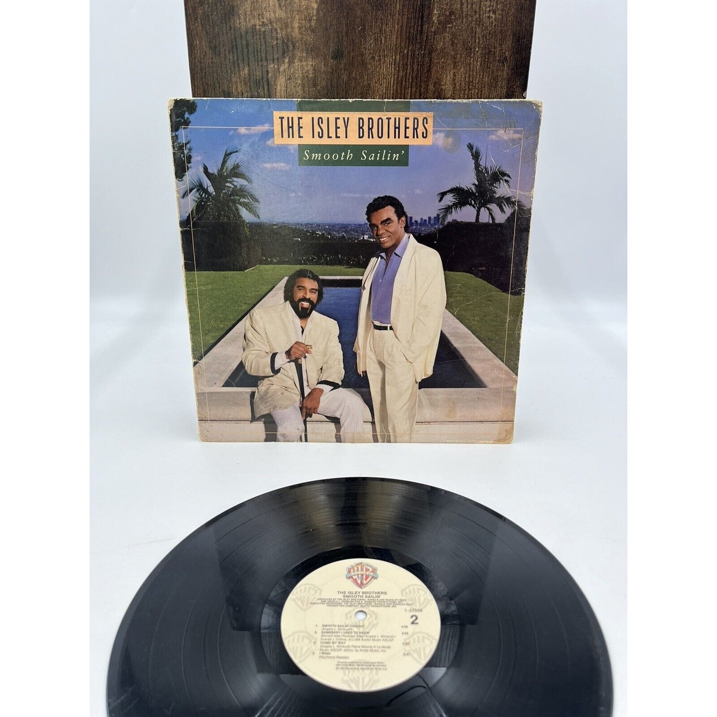 SMOOTH SAILIN’ The Isley Brothers Vinyl LP Album 1987 Warner Bros Records VG