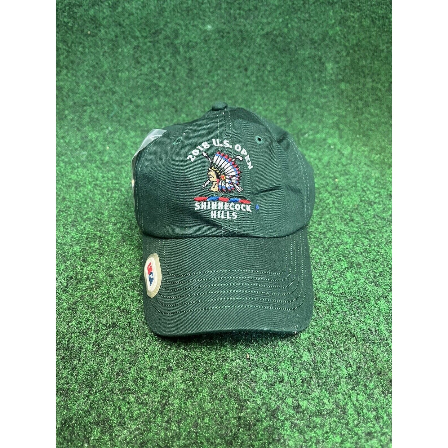 2018 U.S. Open Shinnecock Hills PGA Strapback hat cap 90s Y2K w/ Putting Marker