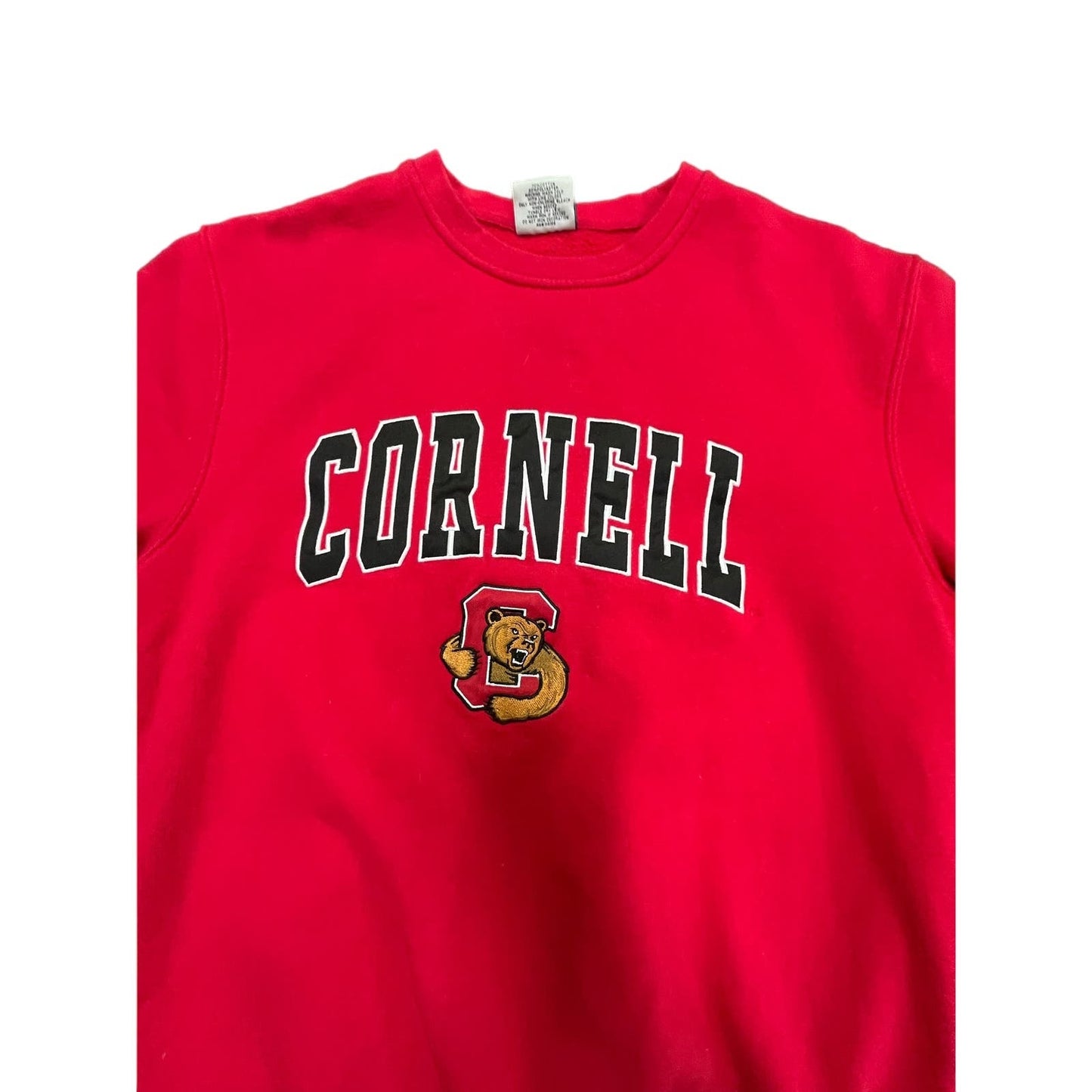 Y2K Cornell University Pullover Red Crewneck Sweatshirt Sz M