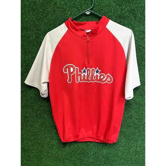 Y2K Philadelphia Phillies Large pullover shirt 1/4 zip Unisex Jersey