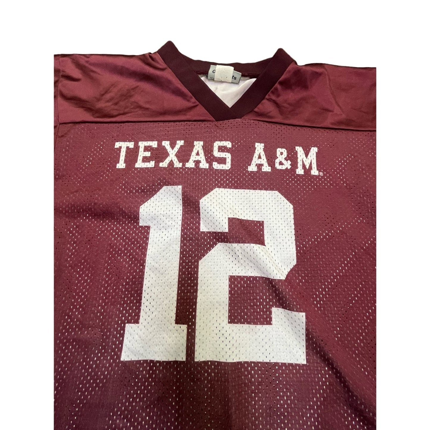 90s Youth Texas A&M University Red & White Jersey Sz XL