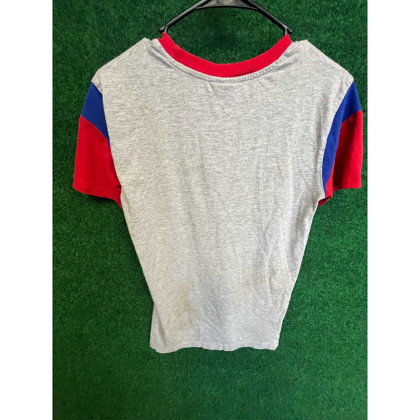 90s Philadelphia Phillies Youth T-Shirt 2 Tone Sz Large Gray & Red