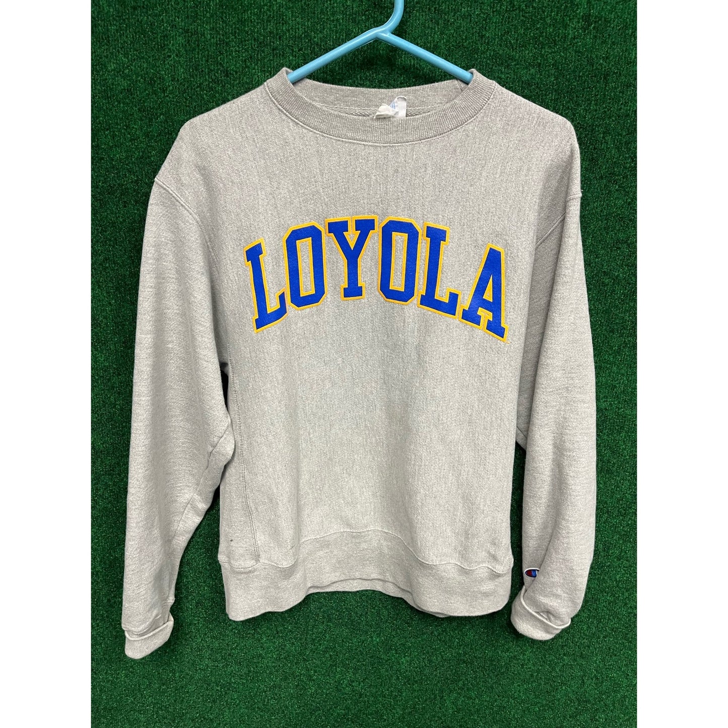 90s Loyola University Reverse Weave Pullover Sweatshirt Hoodie Sweater Sz Medium