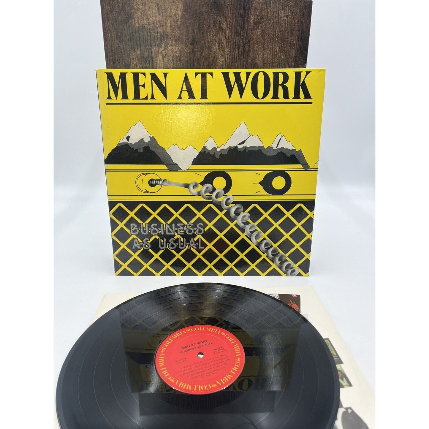 Business As Usual LP Record Vinyl Men At Work Columbia 37978