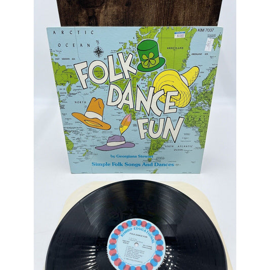 Folk Dance Fun by Georgiana Stewart LP Vinyl Record Kim 7037 -Tested