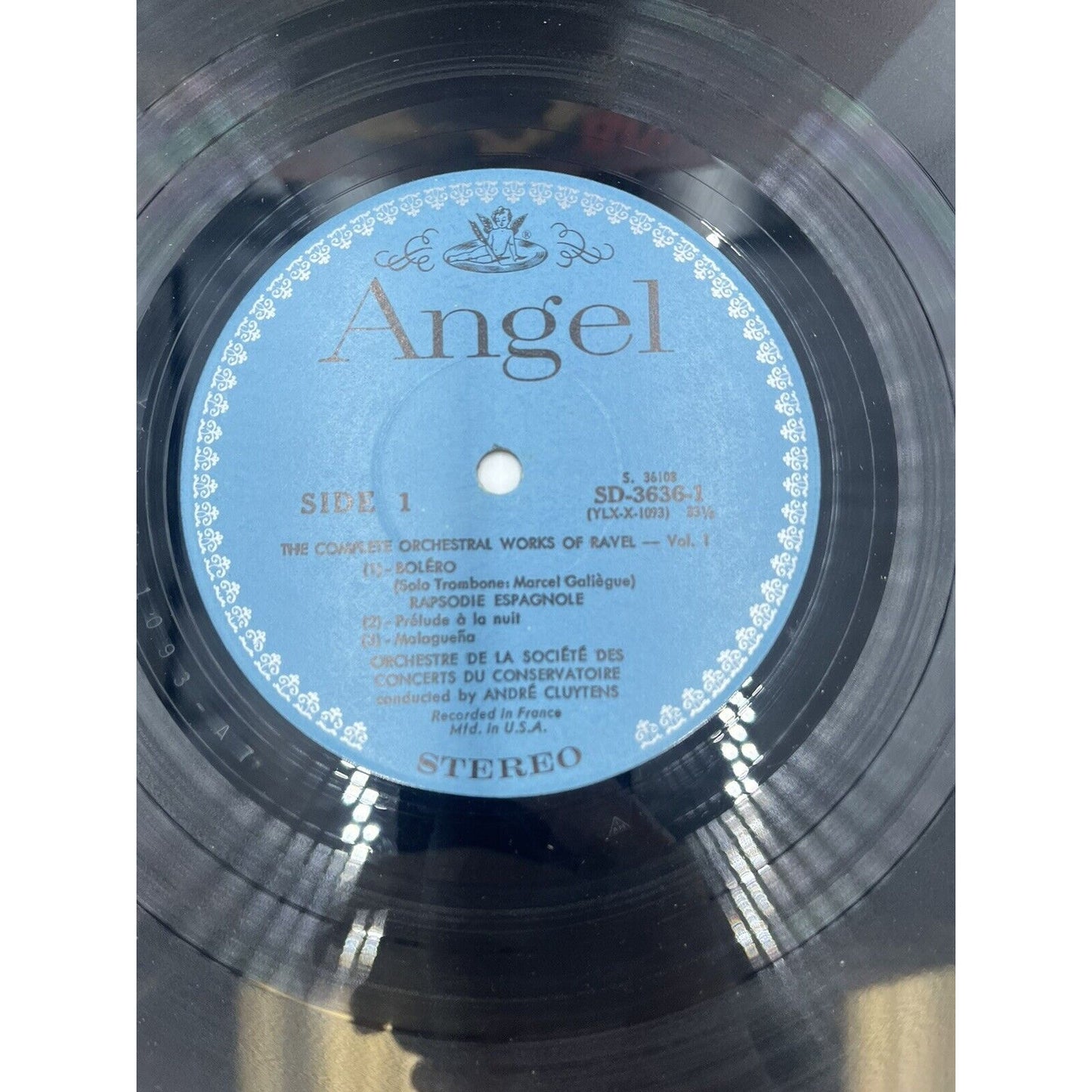 Ravel's Bolero vinyl Angel Records 36108 010718LLE Free Shipping