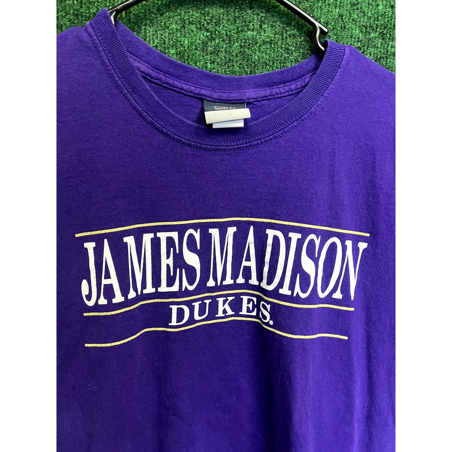 Y2K MV Sport James Madison University Purple T-Shirt Size Large Unisex Gift