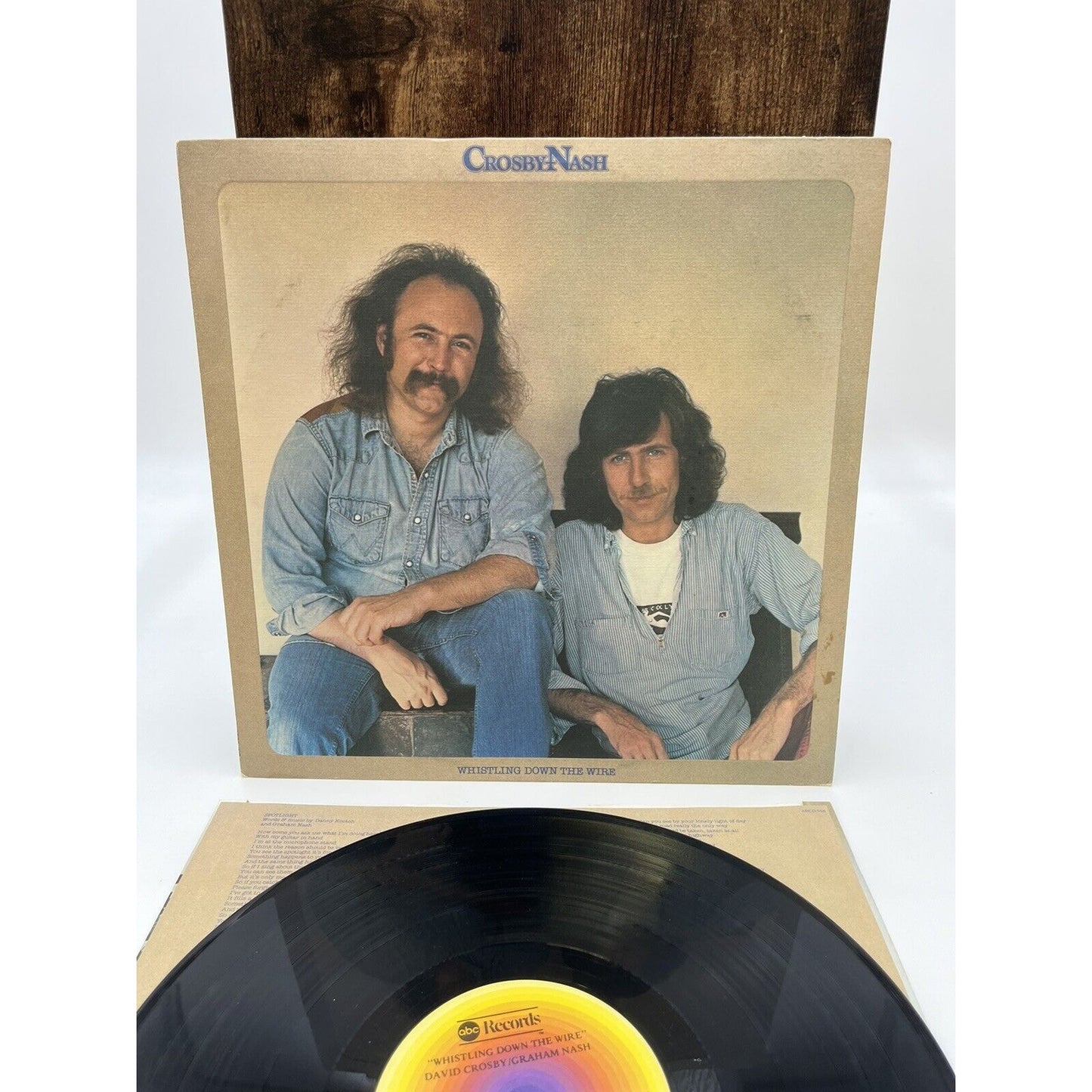 CROSBY AND NASH - WHISTLING DOWN THE WIRE 1976 vinyl album lp