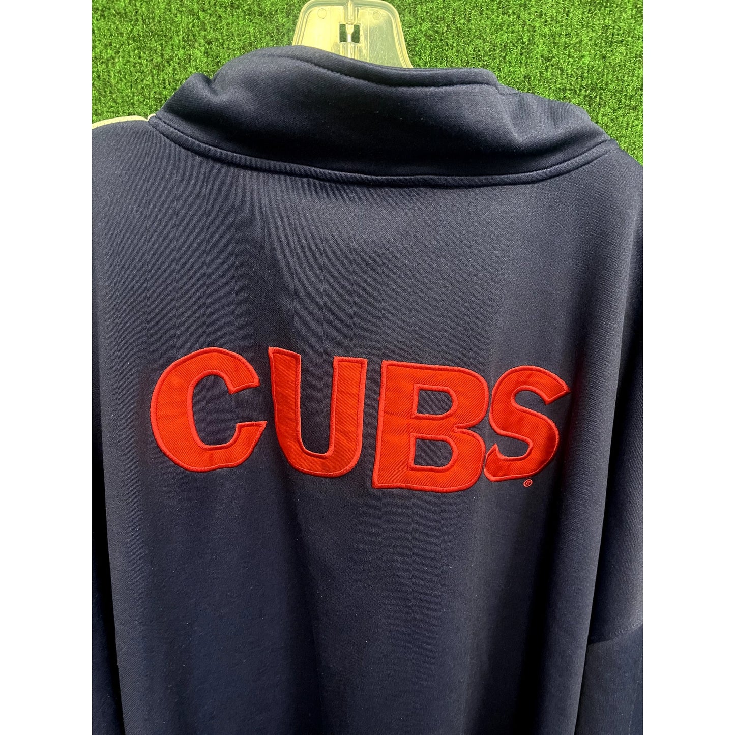 90s Chicago Cubs MLB Blue Pullover Sweatshirt Sz 6XL Heavy Duty Log on Back