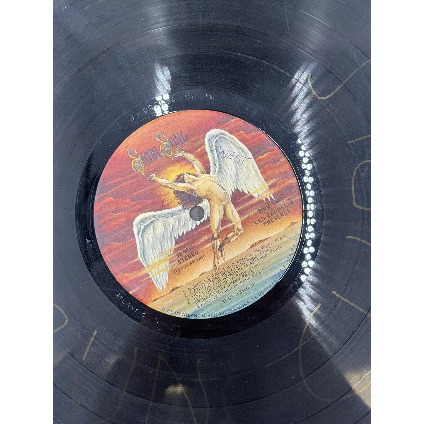 Led Zeppelin Presence Vinyl LP 1976 Swan Song Ss 8416 0698 Atlantic Records