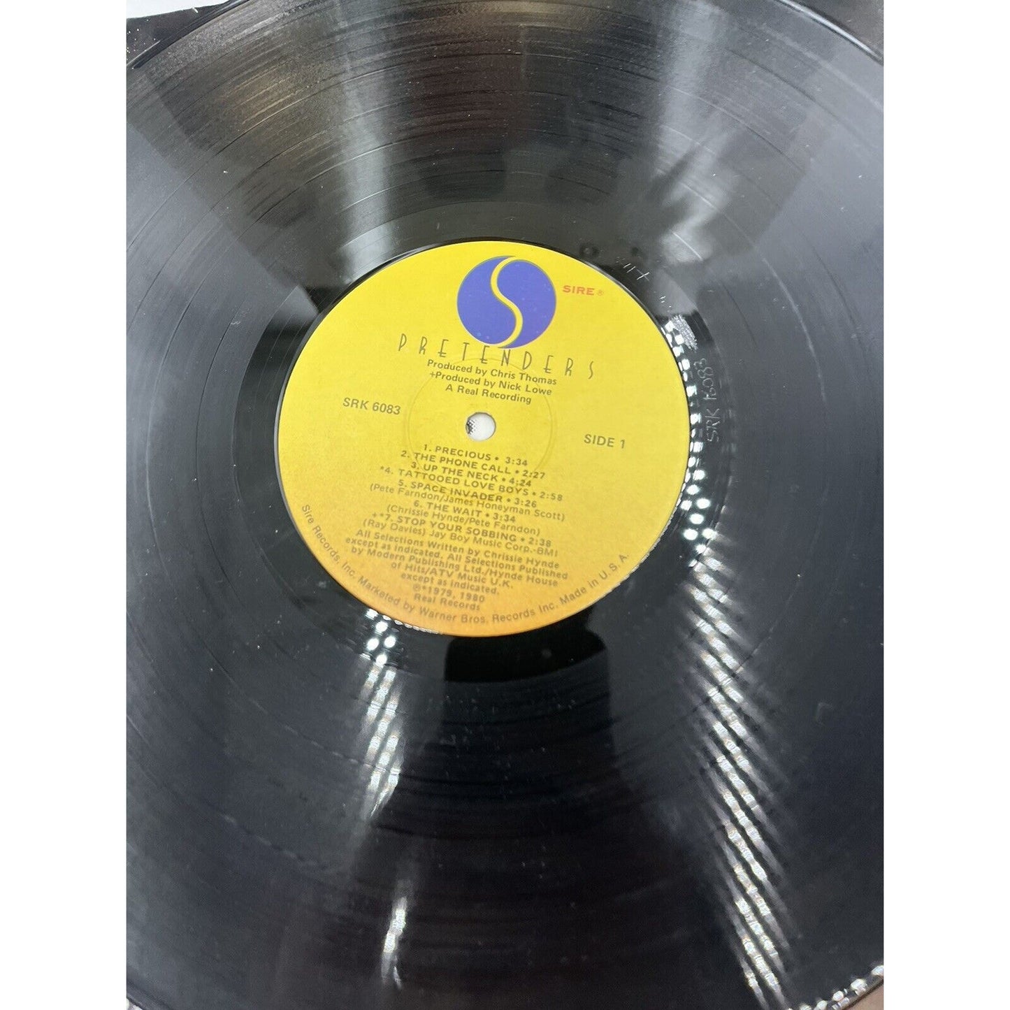 Pretenders - Self Titled Vinyl Record Sire SRK6083