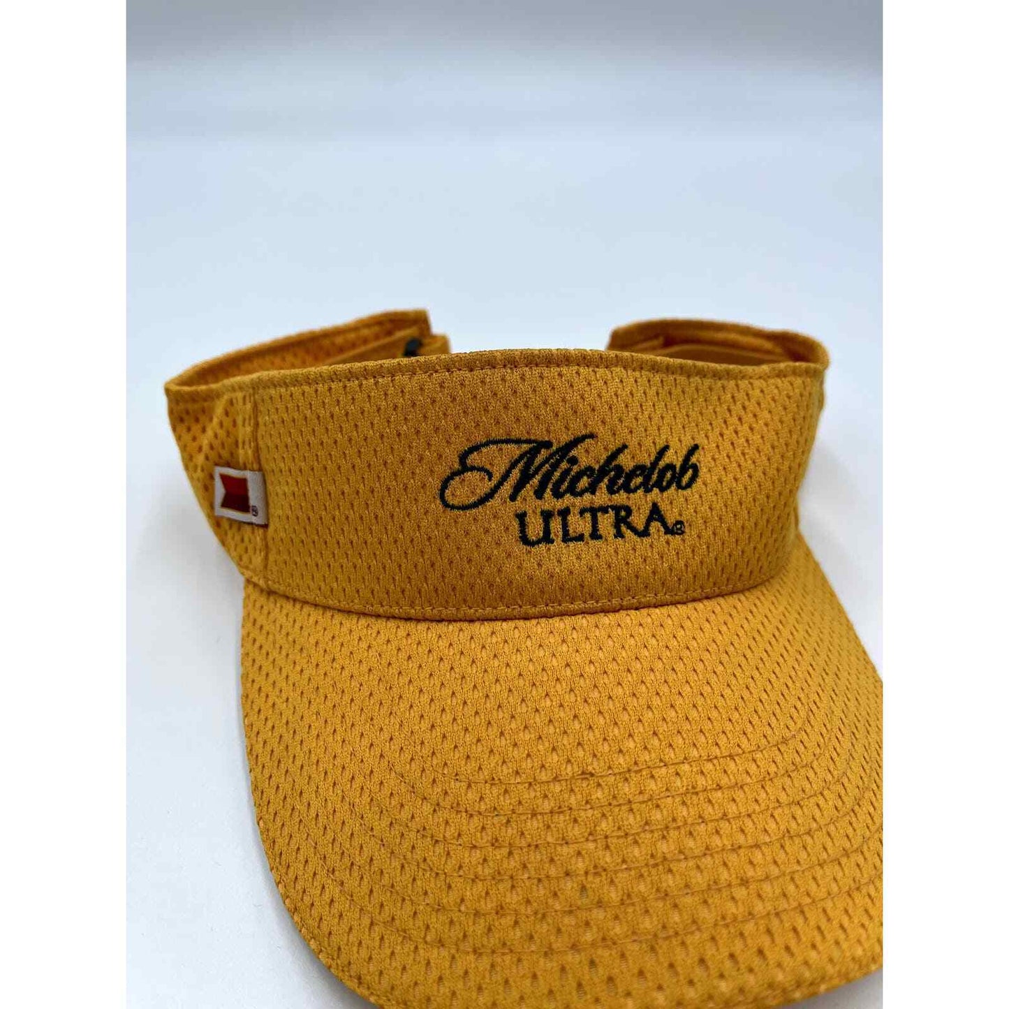 Y2K 2002 Michelob Ultra Strapback Yellow Golf Visor Adjustable