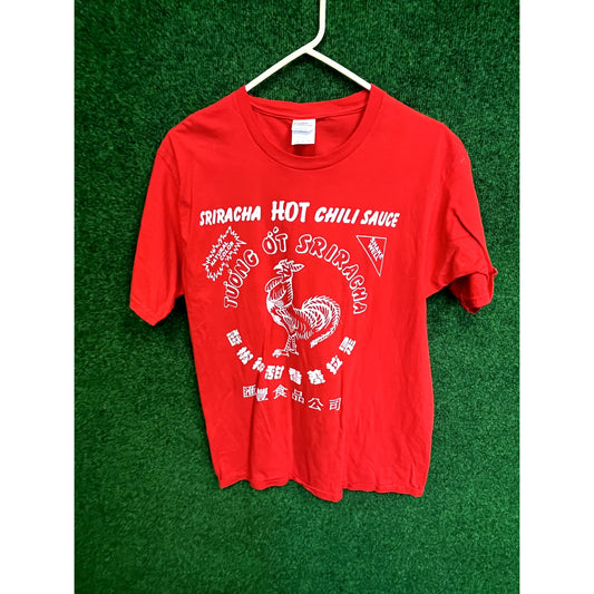 Sriracha Red T-Shirt Size Medium Unisex Gift