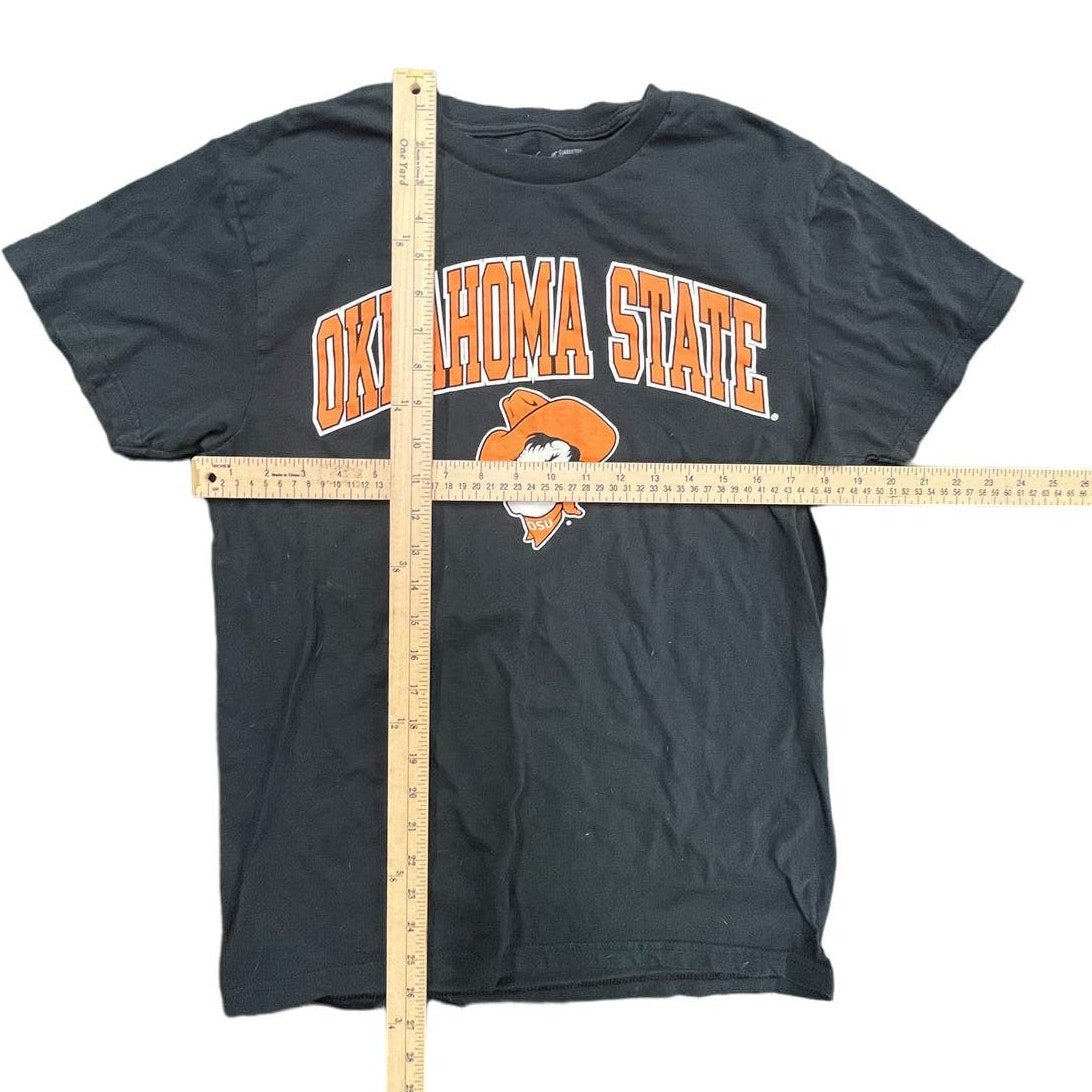 Y2K Oklahoma State University Black T-Shirt Sz Medium