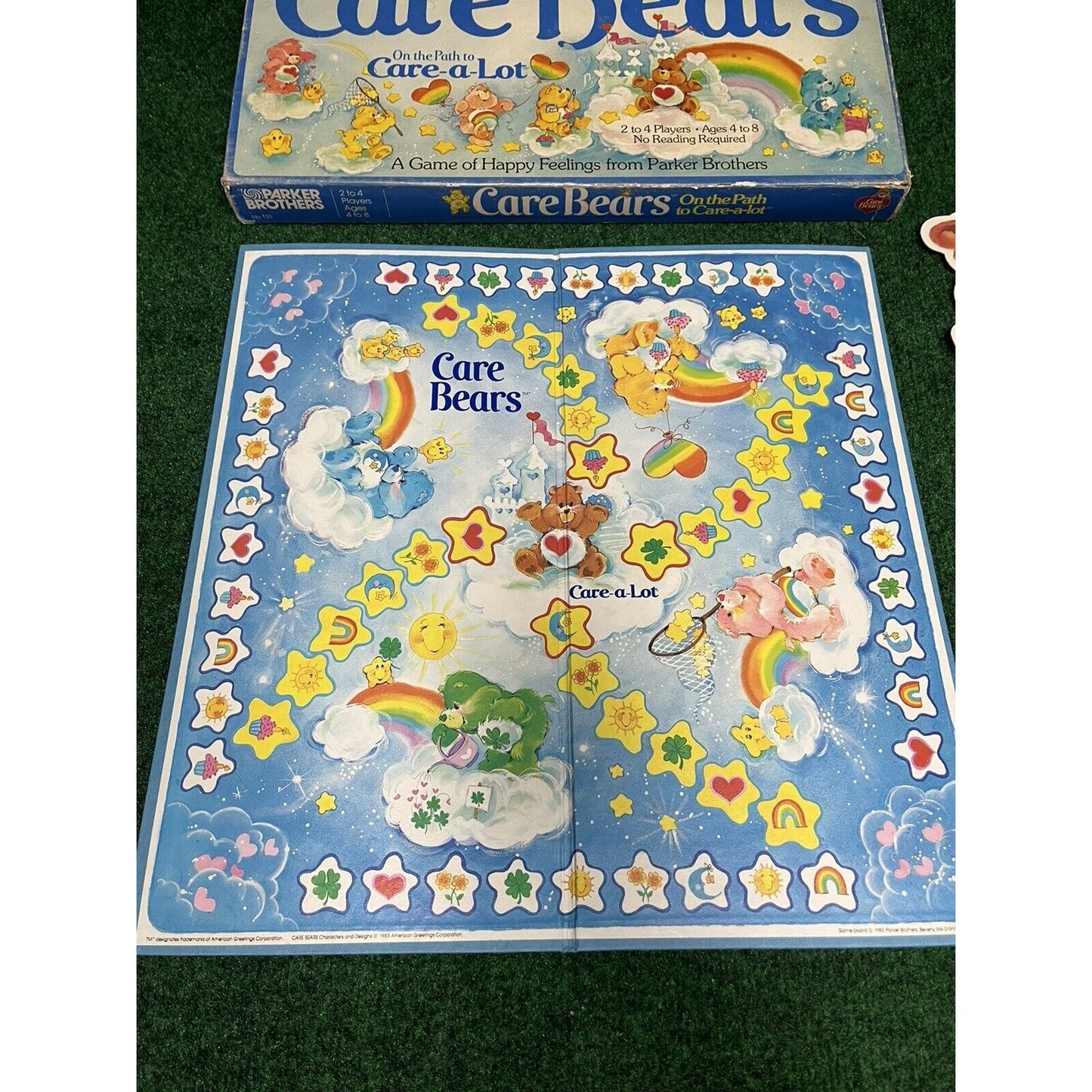 Care Bears Care-A-Lot Parker Brothers 1983 Vintage VTG Cartoon 80s