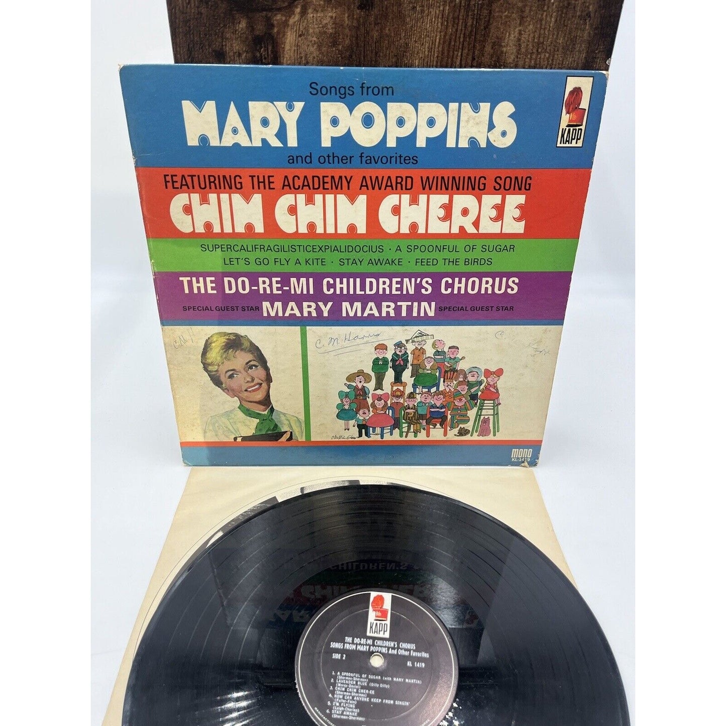 Songs from Mary Poppins and other favorites KS-3419 Vinyl Record LP Music