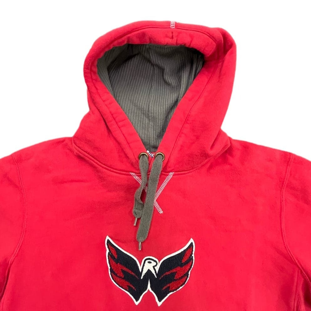 Y2K Washington Capitals Majestic Red pullover hoodie sweatshirt Medium