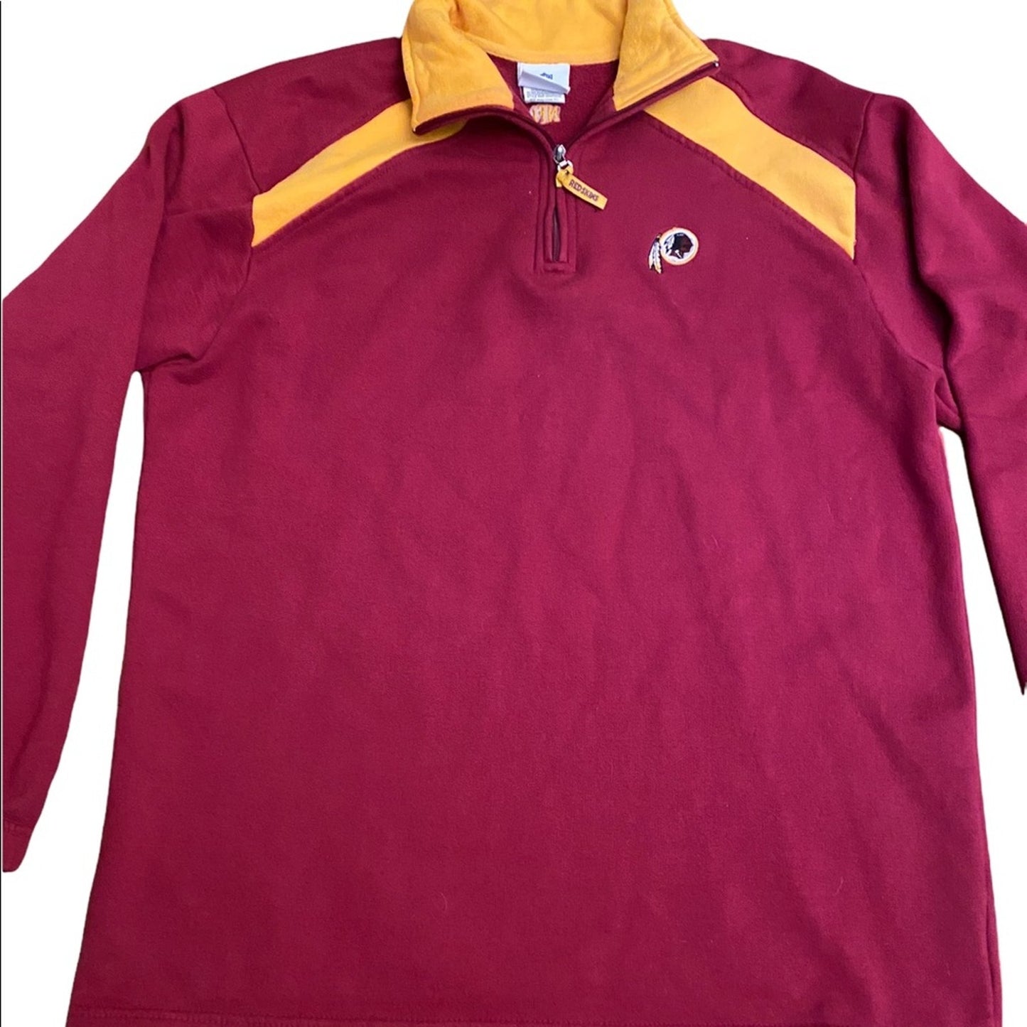 Vintage Washington Redskins pullover fleece quarter zip size large #90s #DC