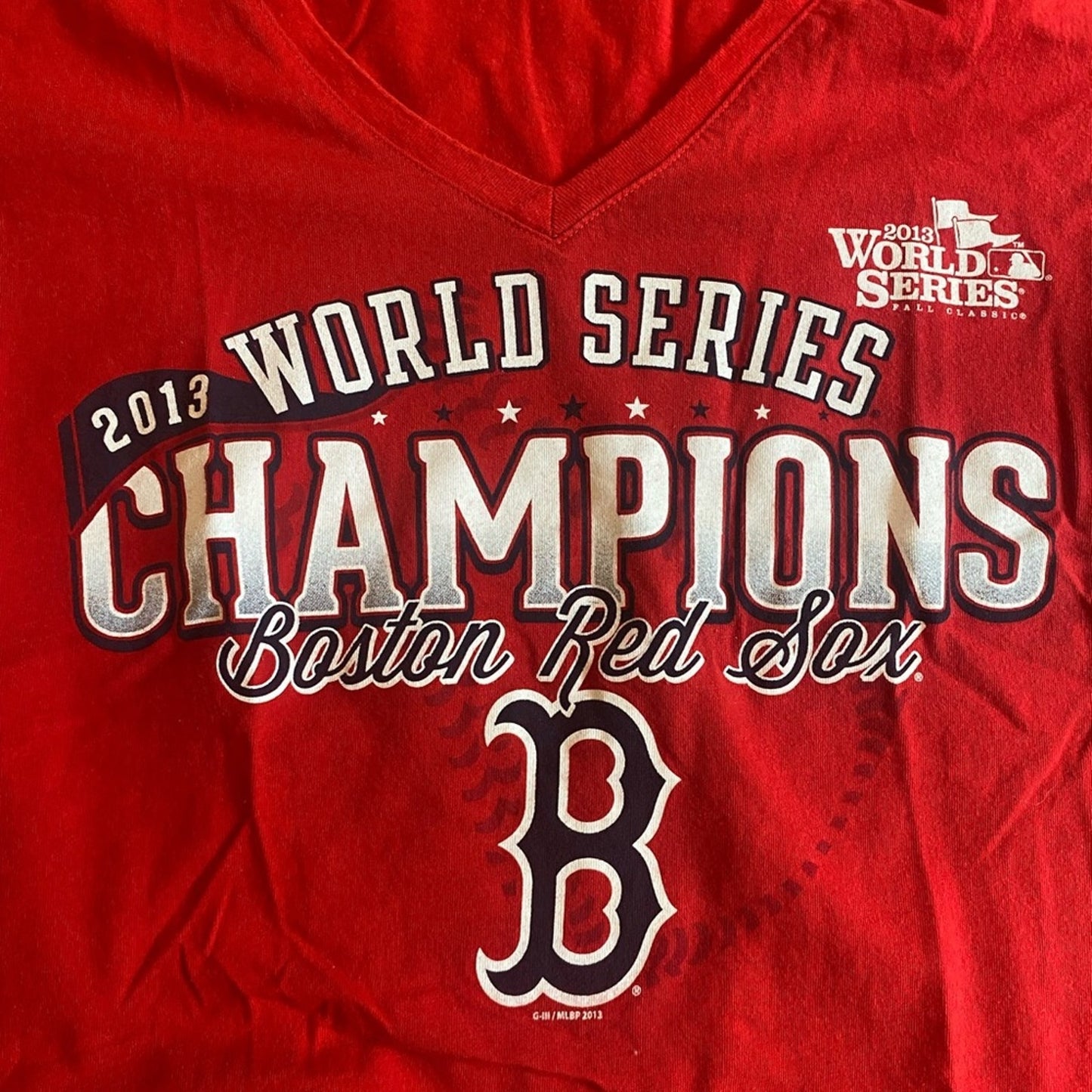 2013 Lady's Boston Red Sox World Series champions T-shirt size medium #mlb