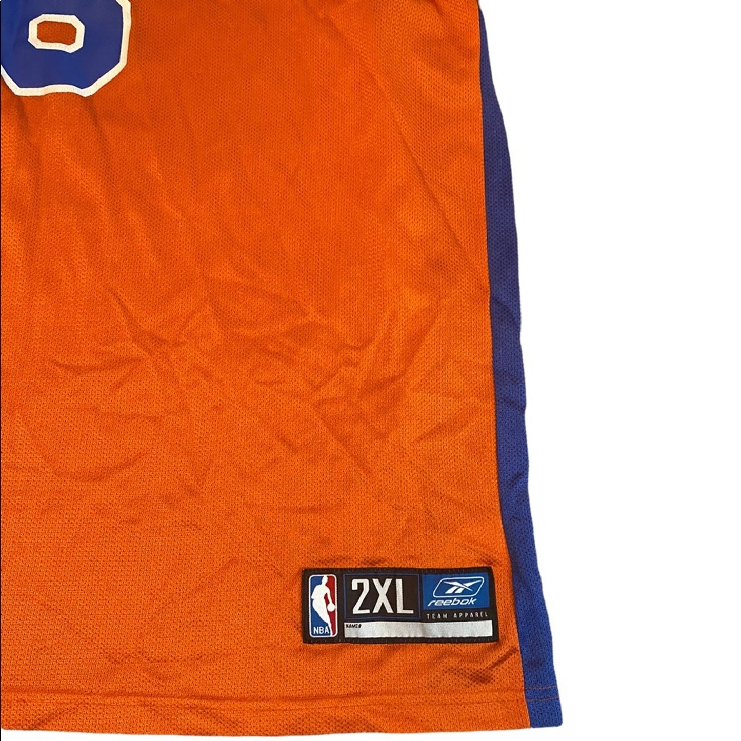 90s Reebok Latrell Sprewell Orange New York Knicks jersey size 2XL