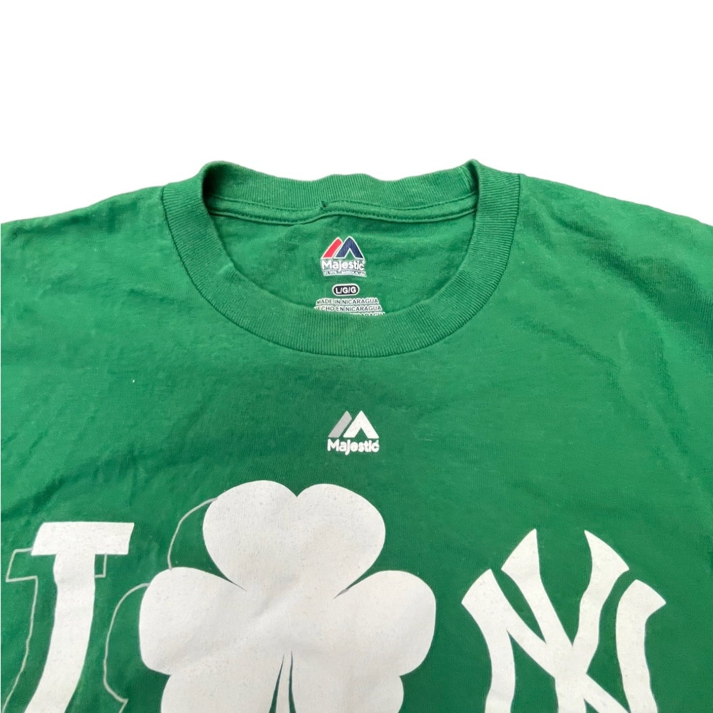 New York Yankees Irish Theme Majestic T-shirt Size Large