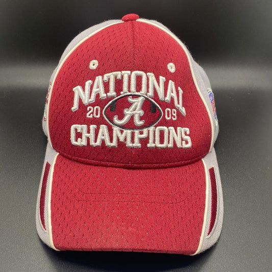2009 Alabama Crimson Tide Strapback adjustable National Champs Hat #patch