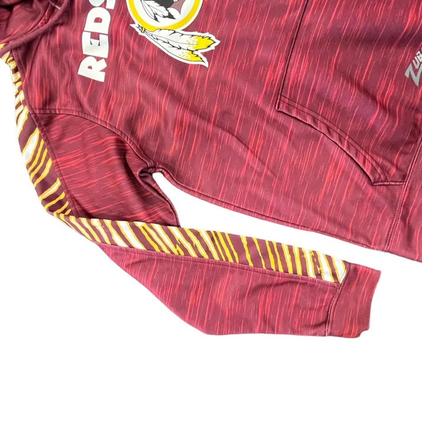 NFL Y2K Red Camo Washington Redskins size small pullover hoodie sweatshirt