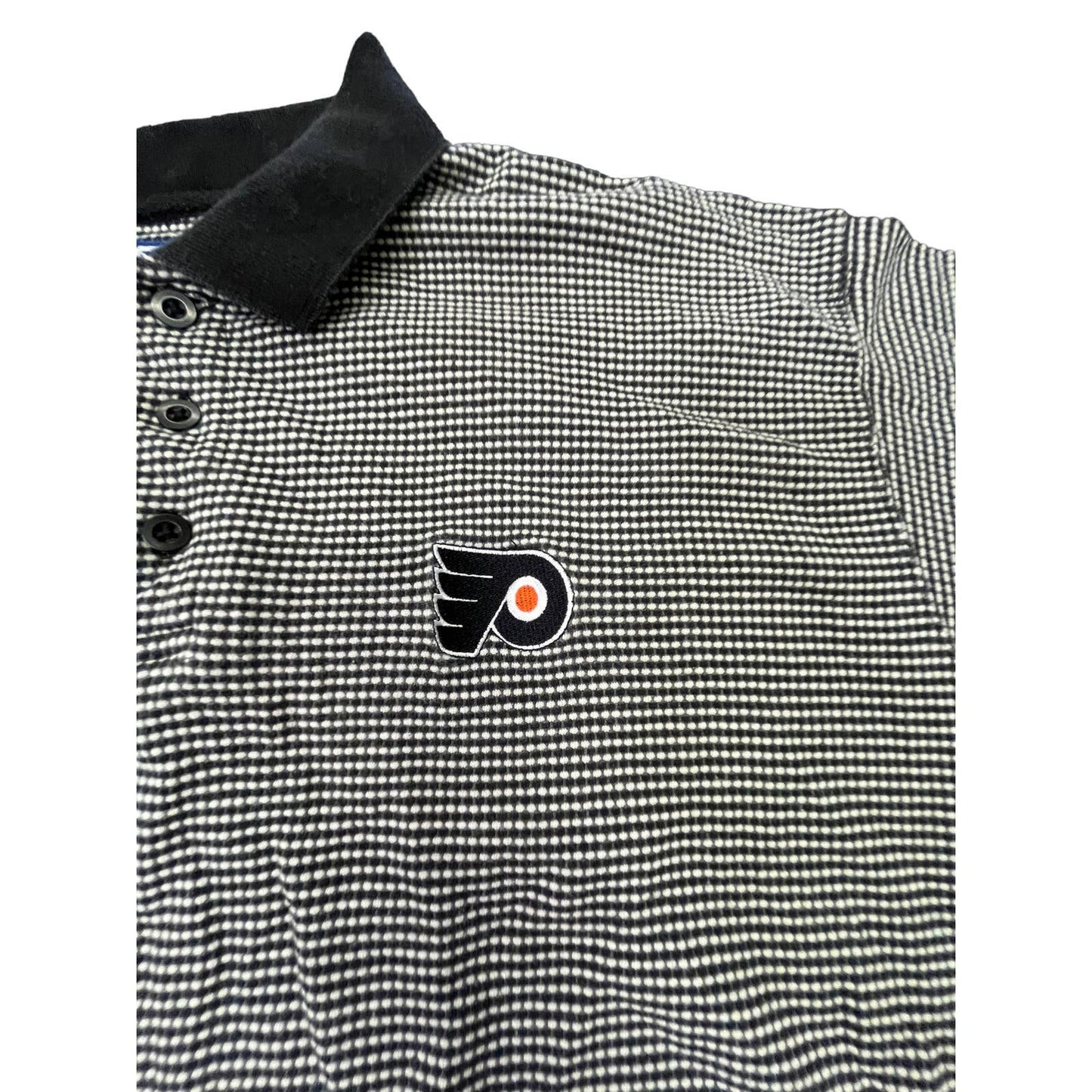 90's Philadelphia Flyers NHL Polo Shirt Golf Preppy Size XL