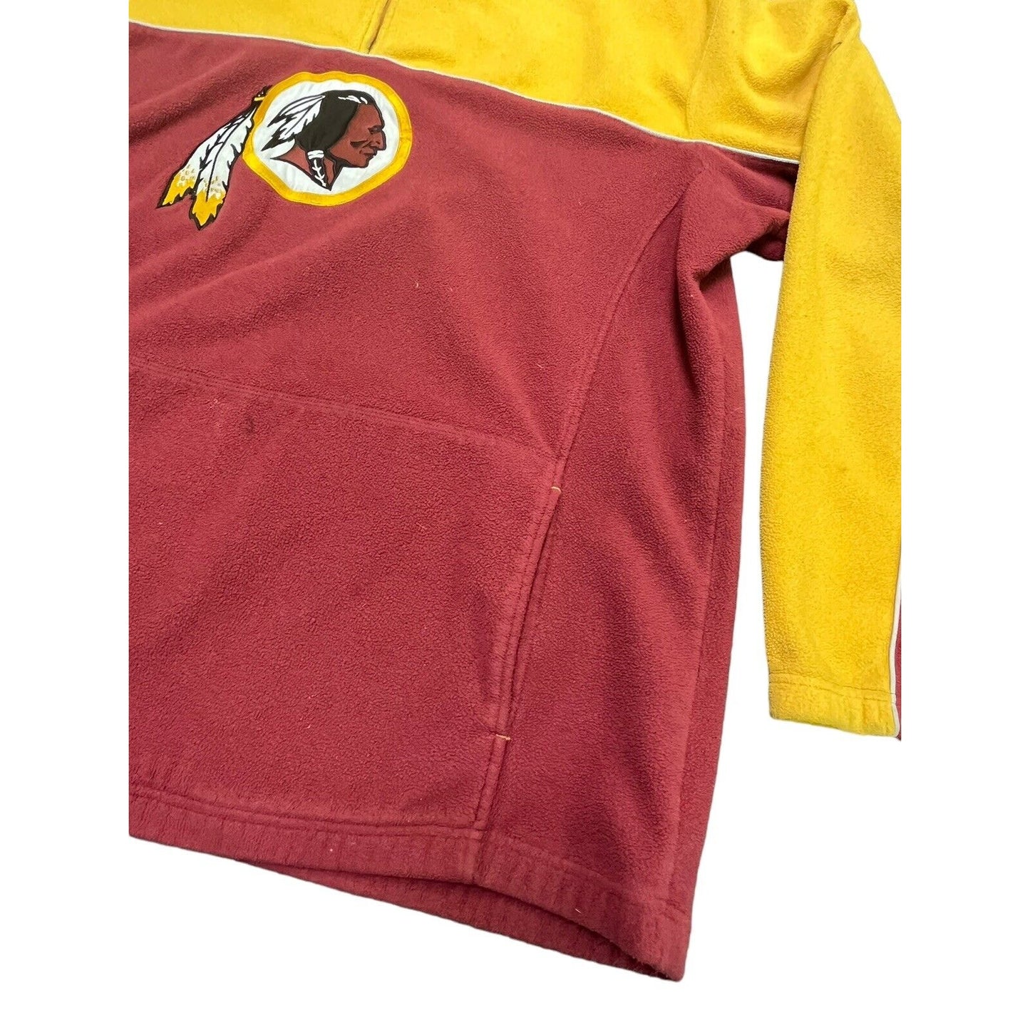 Y2K Reebok Washington Redskins pullover fleece quarter zip 3XL - Rare size! 90s