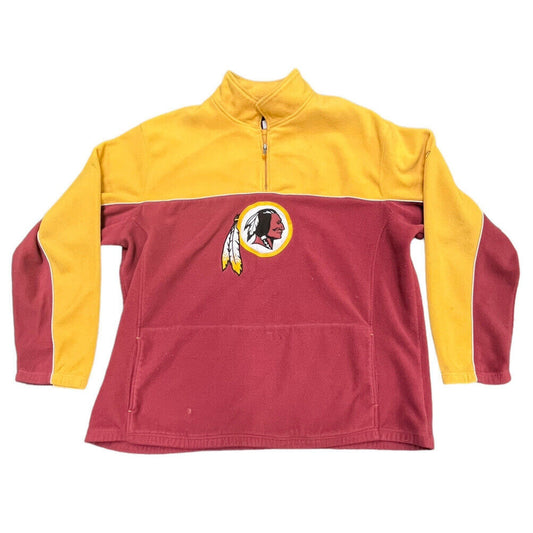 Y2K Reebok Washington Redskins pullover fleece quarter zip 3XL - Rare size! 90s