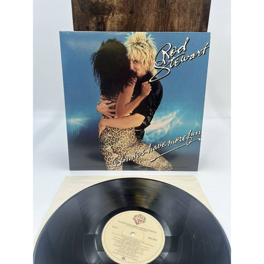 ROD STEWART BLONDES HAVE MORE FUN VINYL LP VG