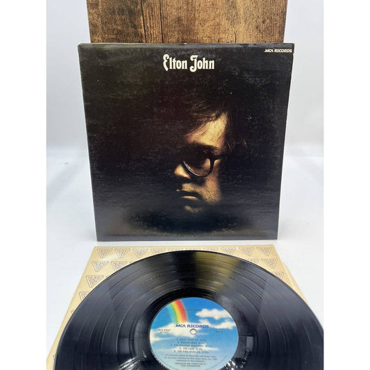 ELTON JOHN SELF TITLED DEBUT VINYL LP 1970 YOUR SONG TEXTURED COVER VG