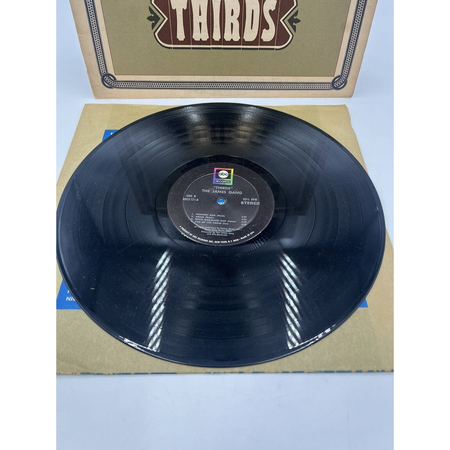 THE JAMES GANG THIRDS VINYL RECORD ALBUM LP ABCX-721 VG/VG