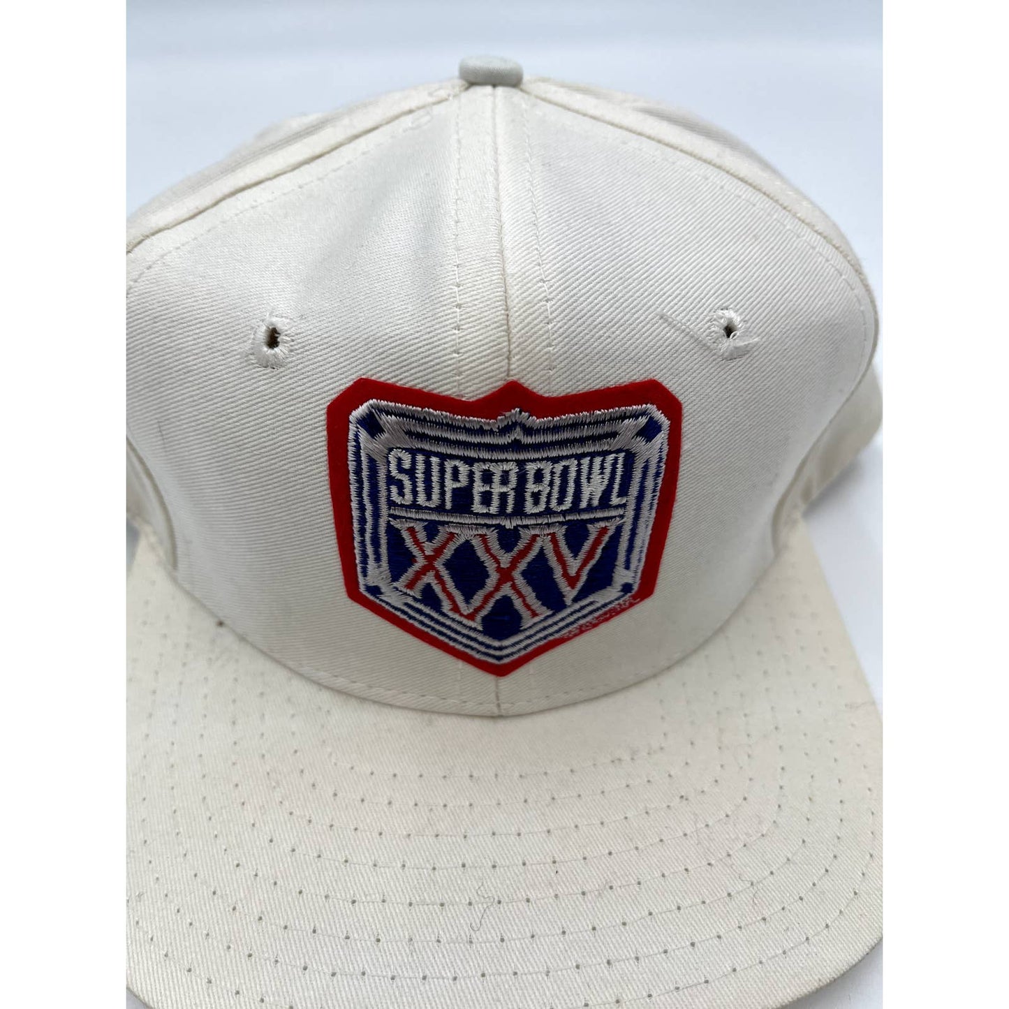 Vtg Super Bowl XXV Buffalo Bills & New York Giants NFL Snapback Hat