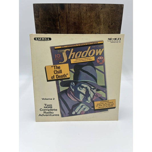 THE SHADOW VOLUME 2 - THE CHILL OF DEATH - RADIOLA RECORDS LP