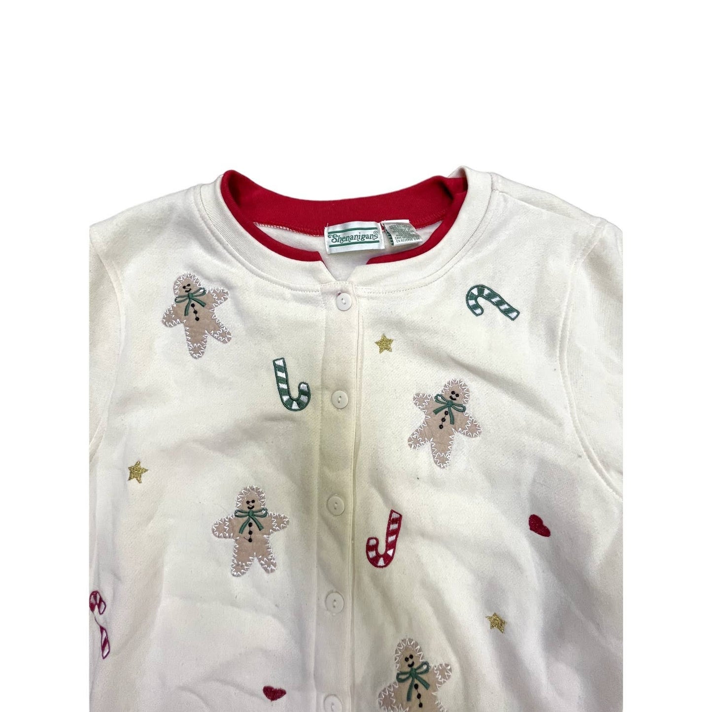 Women's Vintage 80s/90s Christmas/Holiday Themed Button Up Sweater