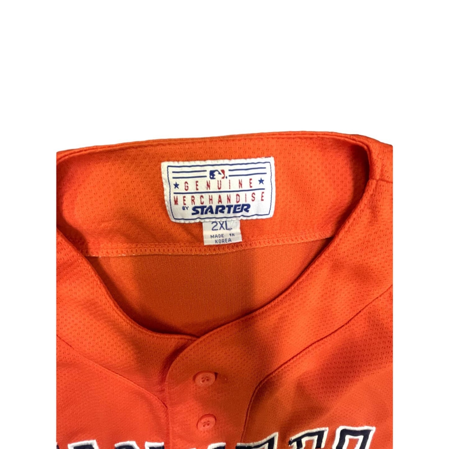 90s New York Yankees Orange STARTER Jersey SX 2XL Unisex Button Up MLB