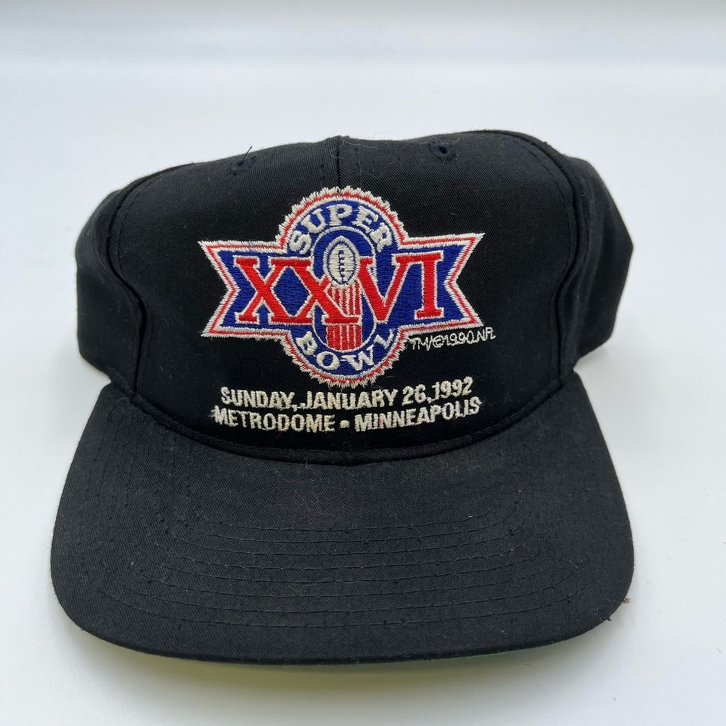 Vintage 1992 New Era Super Bowl XXVI Washington Redskins Snapback adjustable hat