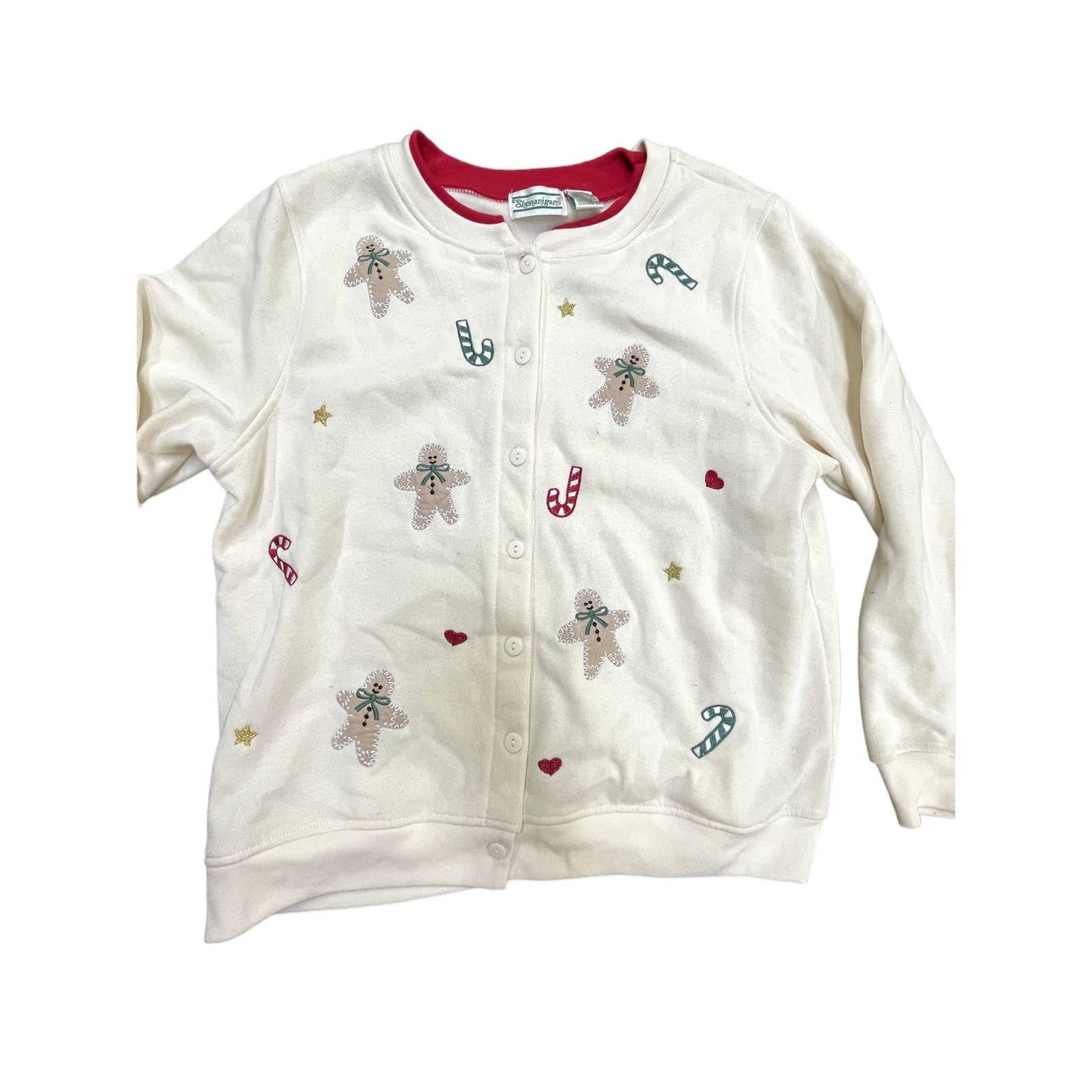 Women's Vintage 80s/90s Christmas/Holiday Themed Button Up Sweater